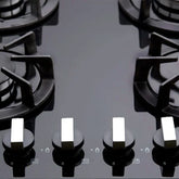 60cm Black Glass 4 Burner Gas Hob - SIA R7 - London - Houseware - 2